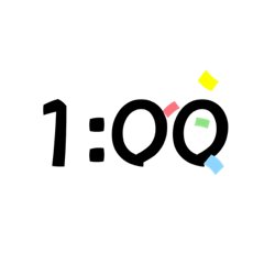 ３０分刻み時間で待ち合わせに便利スタンプ