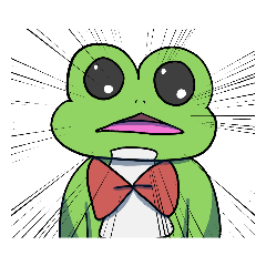 bubu frog stamp