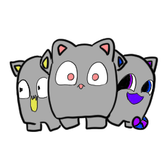 mysterious gray cats