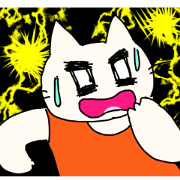 cat effect sticker that conveys feelings