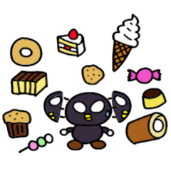 AMANDA(Black aliens)  loves sweets