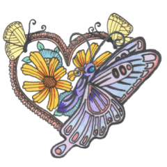 Flower and butterfly5
