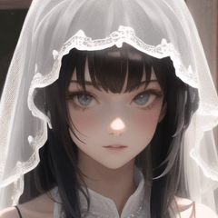 white wedding dress girl (Multilingual)