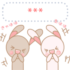 Rabbit's MOMO&MOKO/Good friends Sticker