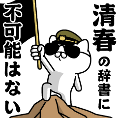 『清春』お名前/軍人にゃんこ