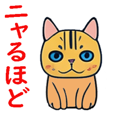 Sticker of AIDUCHI CAT