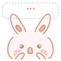 Rabbit MOMO- สติ๊กเกอร์ข้อความ