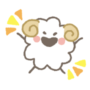 Baby sheep sticker