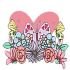 Flower and butterfly6