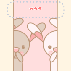 Rabbit's MOMO&MOKO(Good friends Sticker)