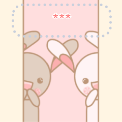 Rabbit's MOMO&MOKO Good friends Sticker2