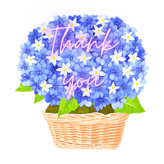 hydrangea flower stamp