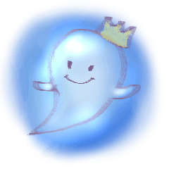 ghost with a crown