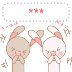兔子的MOMO&MOKO-好朋友貼紙