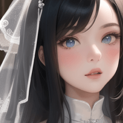 angelic wedding girl