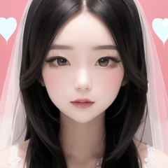 heart wedding girl 1