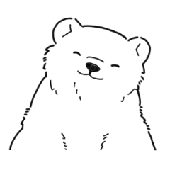 Monochro zoo -white bear & black bear-