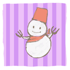 snowman with red bandana