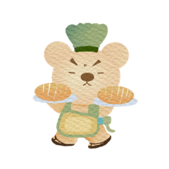 Foodie baby bear.