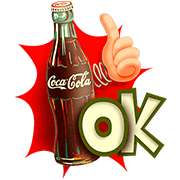 Happiness Coca-Cola Stickers