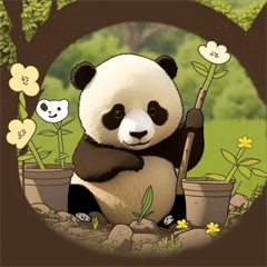 "Pandamonium" Cute Panda Stickers - 13