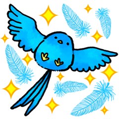 Happy blue bird every day 17