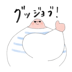 A chubby man with stripes (JPN./black)