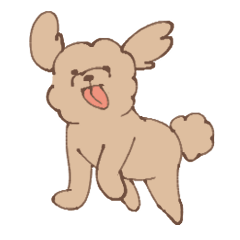 A loose and fluffy dog
