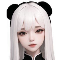 白色熊貓少女 1