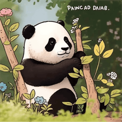 "熊貓狂歡" 可愛熊貓貼圖 - 15