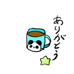 panda of the mug cup