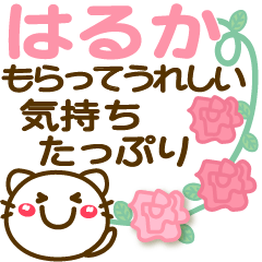 Simple pretty animal stickers 12 Haruka