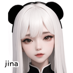 white panda girl A jina