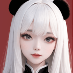 white panda girl C