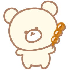Mitarashi Bear Sticker