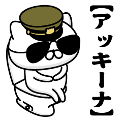 【アッキーナ】お名前／軍人にゃんこ2
