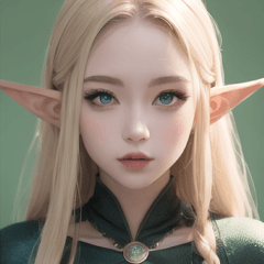 blonde elf girl