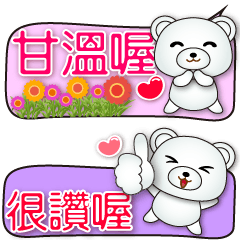 Cute White Bear - Practical Dialog Box