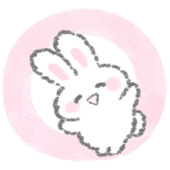 The white bunny stickers 9
