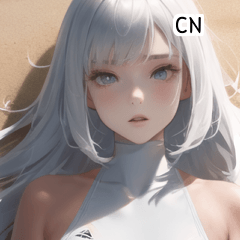 CN cute bikini swimsuit girl