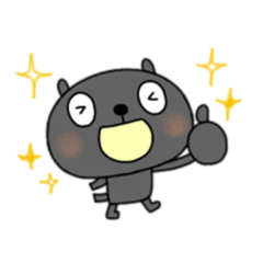 yuko's blackcat (greeting) Sticker 2