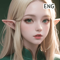 ENG cool blonde elf girl