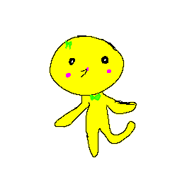 bright yellow man