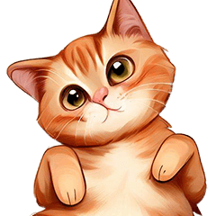 Cute Orange Cat Revised Version