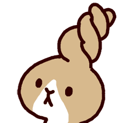 Moving Lop eared rabbit's sticker