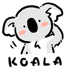 Simple KOALA stickers
