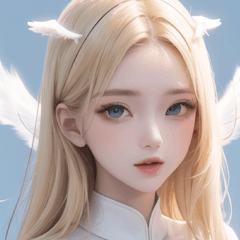 blonde kind angel girl