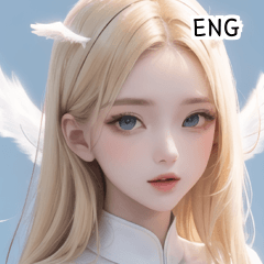 ENG blonde kind angel girl