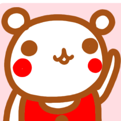 kawaiii bear sticker