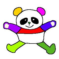colorful xiongmao panda